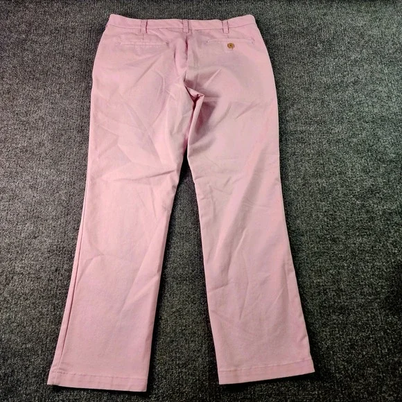 Mens Izod Chino Pants Mens 34x30 Pink Green Pastel Straight Leg Lot of 2 Summer - Picture 5 of 13